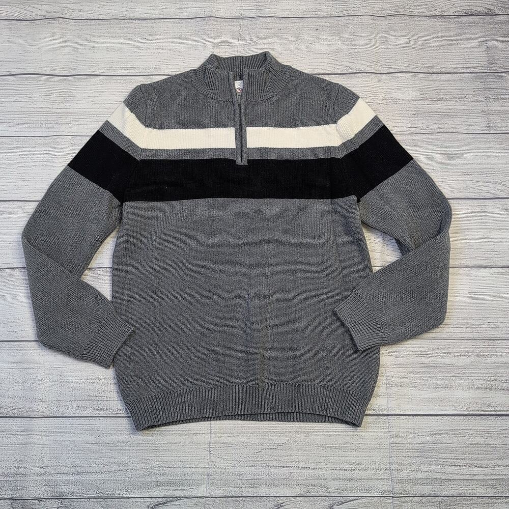 14/16 Hanna Andersson Quarter Zip Milano Sweater